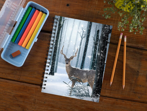 mule deer buck in snow - Moment of Perception Photography