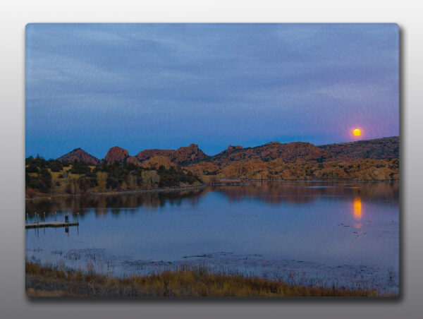 Watson Lake with Full Moon - Moment of Perception Photography