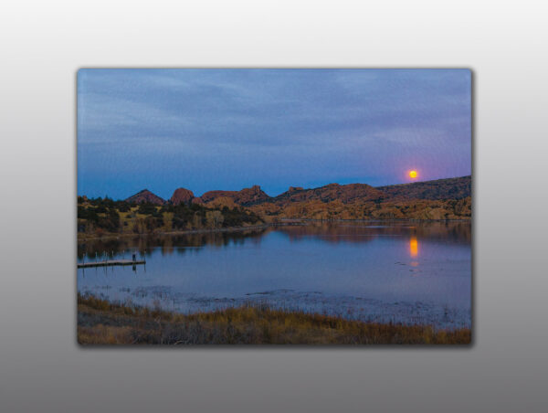 Watson Lake with Full Moon - Moment of Perception Photography