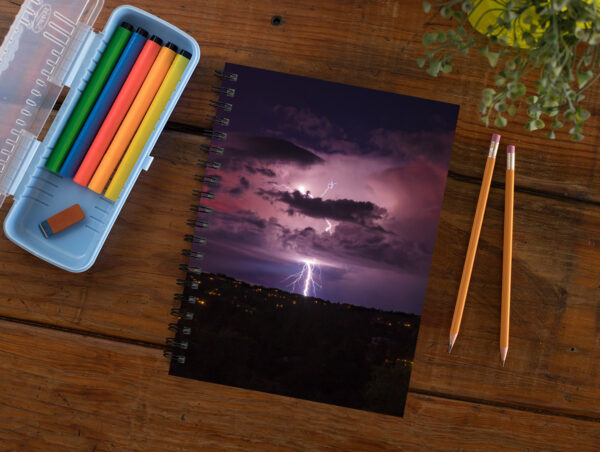 Lightning Storm at Sunset - Moment of Perception Photography