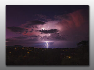 Lightning Storm at Sunset - Moment of Perception Photography