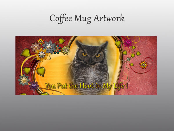 Great Horned Owl Valentine Mug- Moment of Perception Photography