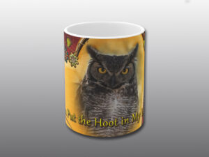 Great Horned Owl Valentine Mug- Moment of Perception Photography