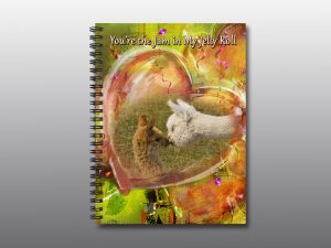 Baby Alpacas Valentine notebook - Moment of Perception Photography