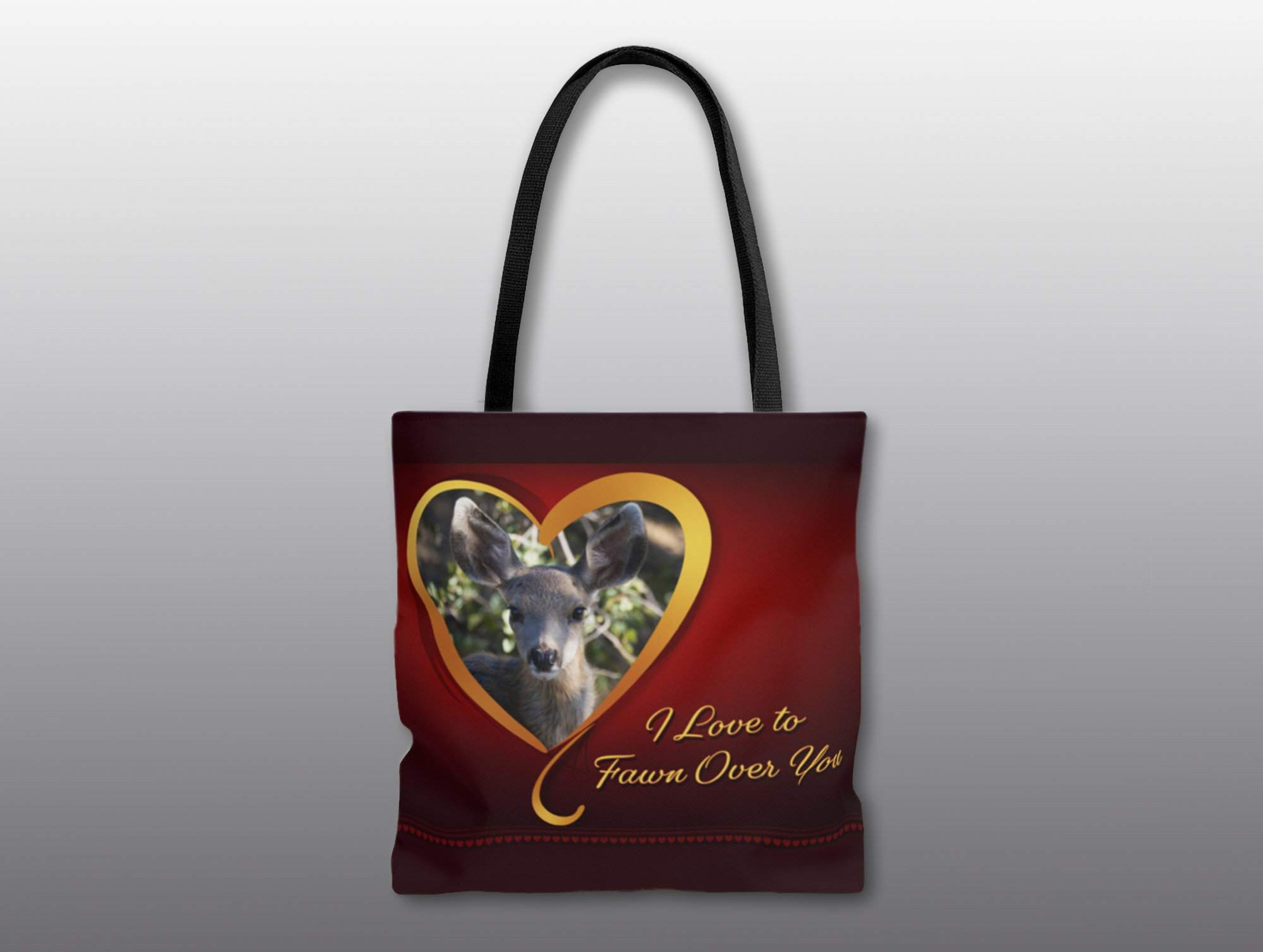 fawn valentine tote - Moment of Perception Photography