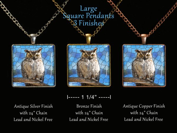 great horned owl pendant - Moment of Perception Photography