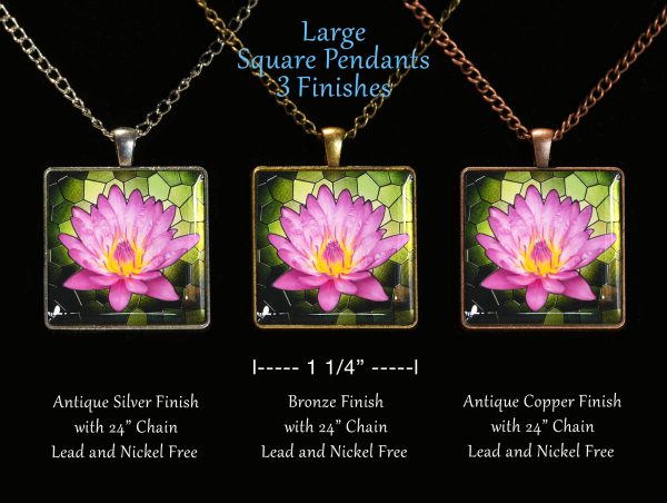 Water Lily pendant - Moment of Perception Photography