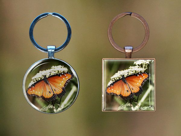 queen butterfly pendant - Moment of Perception Photography