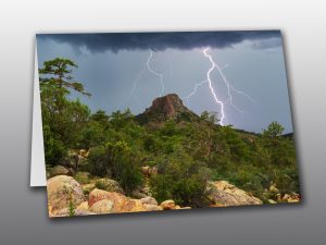 Thumb Butte monsoon lightning - Moment of Perception Photography