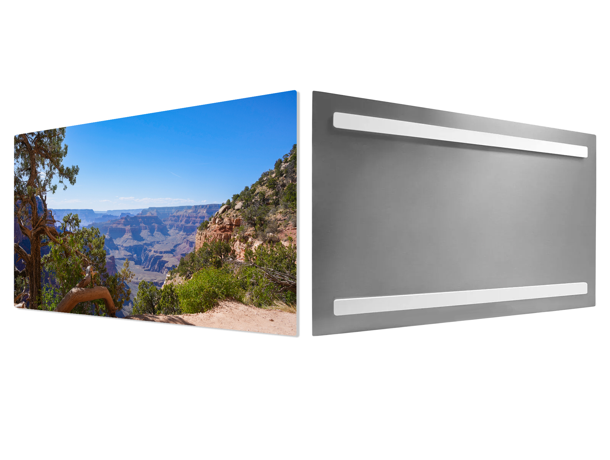 South-Kaibab-2-Metal-Print-Hanging-System-Mockup Grand Canyon South Kaibab Trail - Moment of Perception Photography