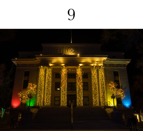 Christmas Courthouse 5x7