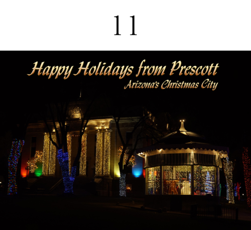 Christmas Courthouse Square 2 5x7