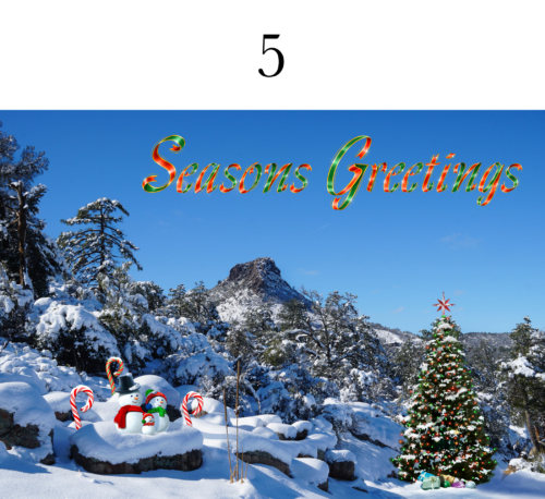 Thumb Butte Christmas 5x7