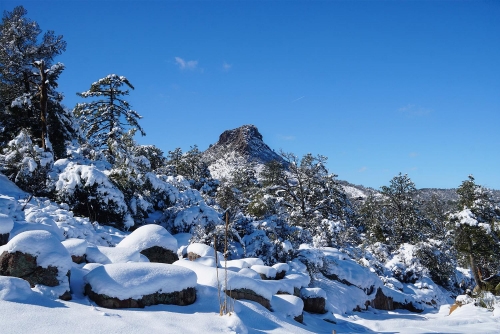Thumb Butte After a Snow - Moment of Perception Photography